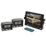 CabCam Quad Video System - 7" Digital Touch Screen Monitor and Two Cameras (CC7M2CQR)