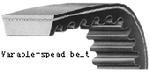 22X8X1500 Metric Variable Speed Belt
