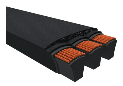 9/SPC8000 SMART CHOICE Metric Wrapped Banded V-Belt