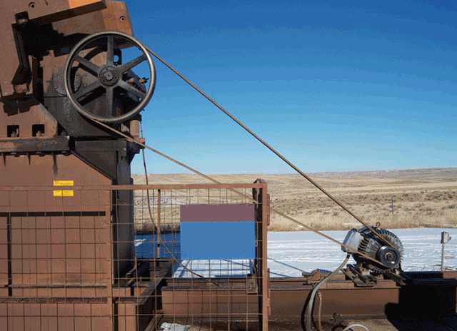 Banded V-Belt on oil pump