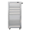 *Low Stock* 16-Inch 4-Drawer Stainless Steel Salon Cart with Bulk Storage
