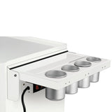 Folding Side Shelf with Power Strip for Salon Cart