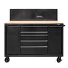 60-Inch 7-Drawer Rolling Workstation with Power Strip
