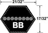 BB158N JASON Double Angle V-Belt