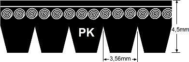 905K7 K-POLY V-BELT 