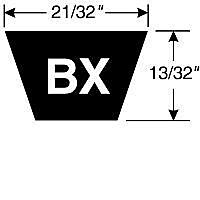 V-Belt BX42 21/32" x 7/16" x 45" cogged 