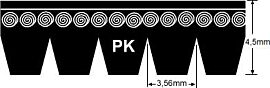 435K6 K-POLY V-BELT 